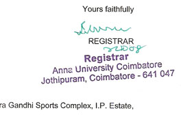 Anna University Affiliation
